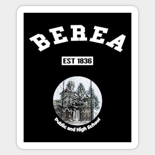 🏹 Berea Ohio USA Strong, Vintage High School Photo, City Pride Sticker